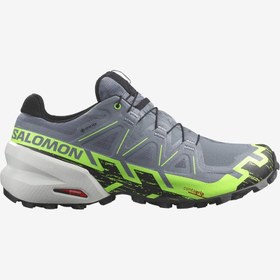 Resim Salomon L47301900 O.C.O Speedcross 6 Gtx Erkek Spor Ayakkabı Flint Stone/Green Gecko/Black 