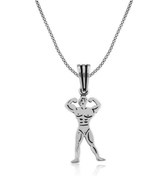 Resim ​Gümüş Body Building Erkek Kolye (551171647) 