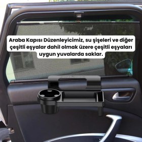 Resim Polham Araç Içi Araba Camı Kapı Yanı Organizer, Bardak, Telefon Tutuculu, Cüzdan Organizer, Çok Işlevli 