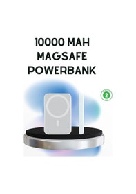 Resim Kablosuz Magsafe Powerbank Apple Uyumlu iPhone , 10000 Mah, Isı Dağılımlı renkli 
