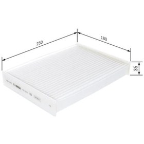 Resim BOSCH 1987435010 Polen Filtresi Dokker 12- Lodgy 12- / X-Traıl 13- 