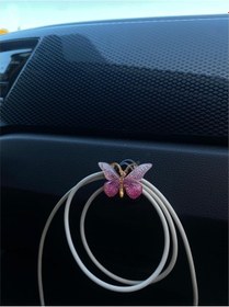 Resim Kelebek Mınyatür Torpıdo Askılık Pembe-beyaz 