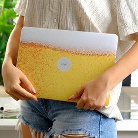 Resim McStorey Macbook Air M1 Kılıf 13 inç Uyumlu Sert Koruyucu Kapak Lazer UV Baskı TouchID M1 Air A2337 A2179 A1932 Sarı 