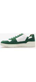 Resim Lacoste T-Clip Leather Mens Sneaker Hakiki Deri Günlük Spor Ayakkabı Beyaz Yeşil 