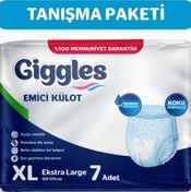 Resim Giggles Yetişkin Emici Külot Hasta Bezi Extralarge 1 Paket 7 Adet XL 