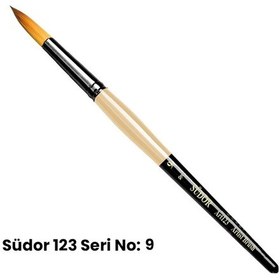 Resim Südor 123 Seri Sentetik Yuvarlak Uçlu Fırça No 9 