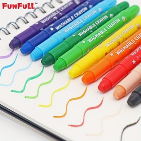 Resim 10 adet Renkli Jel Pastel Toksik Olmayan Dönebilen Pastel Seti Boyama, Yıkanabilir & İpeksi Pastel, Kağıt Halloween, Noel Hediyesi İçin Ideal 