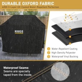Resim Grains Global Bbq Mangal Örtüsü, Gazlı, Kömürlü Grill Koruma Brandası, Su Geçirmez, Dış Mekan Barbekü Mangal Kılıfı - 120-60-120 cm 