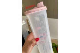 Resim TeknoTrust Çok Renkli Ölçekli Yağdanlık, Sızdırmaz, 1 Litre, Pratik ve Şık Tasarım 