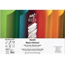 Resim Nacario Artwork Clara Renkli Resim Defteri 160 gr / 180 Gr, 35 x 50, 12/3 Yaprak 