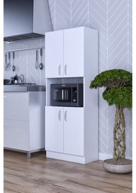 Resim Nisan Çok Amaçlı Mikrodalga Fırın Bakliyat Mutfak Kiler Dolabı 