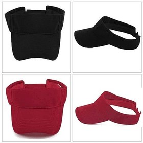 Resim Unisex Uv Koruyucu Sporcu Plaj Vizör Şapka 2 Li Set (547423532) 