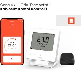 Resim Cosa Akıllı Oda Termostatı Kablosuz Kombi Kontrolü 