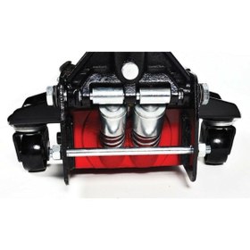 Resim stilmax Germany Type 3 Ton Çift Piston Çelik Şase Düşük Profil Oto Tamirci Krikosu Max 47 cm 