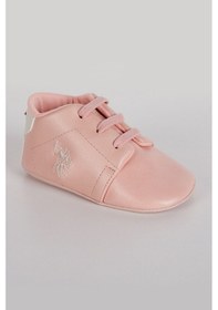 Resim U.S. Polo Assn. Pudra Bağcıklı Kız Bebek Ayakkabı 5274-30632 Pudra 