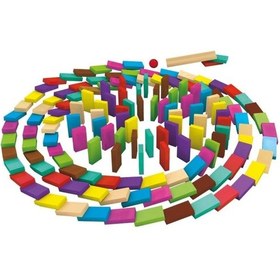 Resim Mey İthalat 4456 Renkli Ahşap Domino 