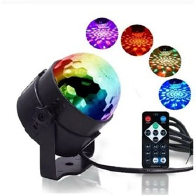 Resim SNEXPRES Parti Malzemesi Sese Duyarlı Kumandalı Led Küre Disko Topu Renkli Işıklı Lazer 