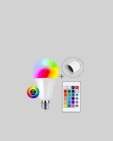 Resim Cn Kumanda Destekli Çok Renkli Akıllı Led Ampul Çok Renkli 