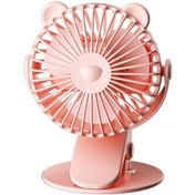 Resim Ruyı Karikatür Usb Şarj Edilebilir Küçük Fan Açık Kamp Sessiz Klip Fan Bebek Arabası Öğrenciler Ofis Mevcut 1004 Pembe 
