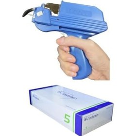 Resim V Tool Otomatik Geçmeli Kılçık Tabancası Ve 5 İnç Geçmeli Kılçık 5000 Adet Komple Set 