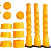 Resim Praise6 3 Paket Benzin Bidonu Çıkış Ucunun Değiştirilmesi Geliştirilmiş Tasarım Esnek Dökme Memesi Kiti, Conta Durdurucu Havalandırma Kapağı Yaka Kapakları (Yurt Dışından) 