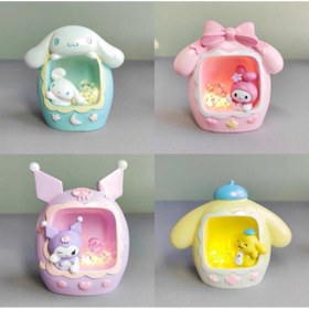 Resim sofun Sanrio Kuromi Cinnamoroll My Melody Hediyelik Sevimli Masa Gece Lambası 