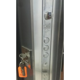 Resim Tezdoor Statik Kasalı Rustik Çizgili Model Çelik Kapı, Daire Kapısı, Villa Kapısı 90 x 200 