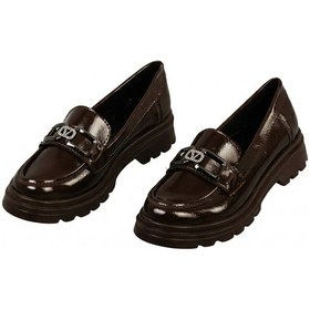 Resim Sl2001 V Toka Kadın Loafer Günlük Ayakkabı Kahverengi 
