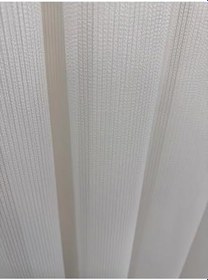 Resim Nivemeshome Vera Çelik Tül Perde Ağır Gramajlı Ütü Istemez 1/3 Sık Pile Tül Perde Apm,Beyaz 500 X 270 