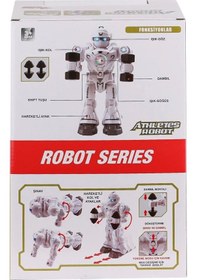 Resim Df-6026 Işıklı Ve Müzikli Hareketli Atletik Sporcu Robot -vardem Oyuncak 