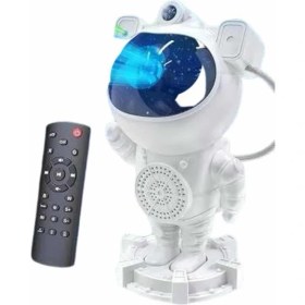 Resim Gece Lambası Astronot Bluetooth Hoparlörlü Galaksi Işık Projektörü 