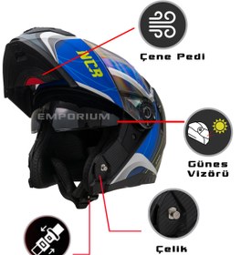 Resim Emporium Ncr Vega Çene Açılır Kask (ECE-06) 