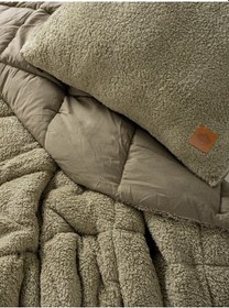 Resim Cotton Box Tek Kişilik Peluş Yorgan Seti Taş 155x215 Cm 