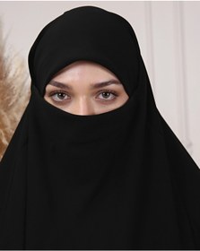 Resim Afgan Çarşaf İpek Siyah 