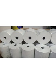 Resim Dinç rulo 80x95mt'5li Şeffaf Poşet Termal Yazıcı Adisyon Bilgi Fişi Rulosu 