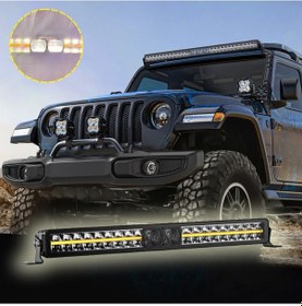Resim Off-road Premium Tavan Led Bar 80 Cm Beyaz Işık Projektör Drl Gündüz Led Metal Gövde 12-24v 