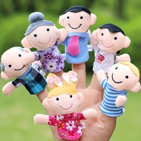 Resim Parmak Kuklaları Seti | Eğitmenler | Vasi | Öğrenme için Orijinal Hikayeler Puppets - Anlatım ve Okuma Aracı 