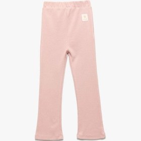 Resim Koton Kız Bebek Pamuklu Ribanalı Beli Lastikli Basic Tayt Pembe 
