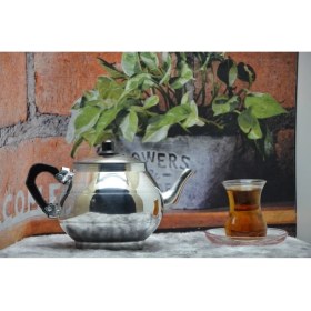 Resim Mediterian Alüminyum Semaver Üstü Demlik 1.5L, Dayanıklı ve Şık Tasarım 