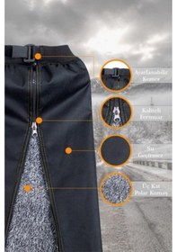 Resim Motorsiklet Rüzgar Yağmur Koruyucu Diz Koruma Motosiklet Pantalonu 
