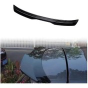 Resim Tongdashop Universal Siyah Hatchback Arka Tavan Spoiler Kanat Abs Parlak Dekorasyon 