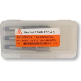 Resim MTE W 5/16 Normal Vidalı El Kılavuzu 3’lü Hss Dın 351 