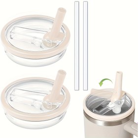 Resim 2 Paket 30oz Flip Pipetli Kapaklar - H2.0 FlowState Yalıtımlı Kupa Sızdırmaz Yedek, Yeşil Ok Tasarımı ile Yeniden Kullanılabilir Yalıtımlı Kupa Kapakları, Sızdırmaz Kupa|Modern Kupa Tasarımı|Dayanıklı Plastik Kapak, Yalıtımlı Kupa Kapakları 