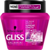 Resim Gliss Supreme Length 2si 1 Arada Koruyucu Saç Bakım Maskesi 300ml 