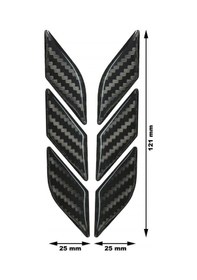 Resim Motosiklet Karbon 3D Sticker 