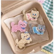 Resim Sevimli kedi saç tokaları 2/4'lü seti, saç stilinize fantastik bir dokunuş ekleyin, günlük giyim ve okula dönüş kutlamaları için mükemmel, günlük randevu aksesuarları 