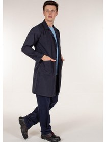 Resim Lacivert Erkek İş Önlük 