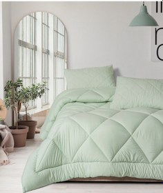 Resim Cotton Box Softwash Çift Kişilik Yorgan Seti Adaçayı 160x200 Lastikli Çarşaf Yeşil 