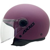 Resim Axxis Square S Solid A5 Matt Bordeaux Yarım Motosiklet Kaskı 