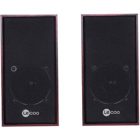 Resim AyrStore LENOVO DS105 LECOO Kompakt Masaüstü Ahşap 5W RGB Aydınlatmalı Usb+3.5mm Jacklı Siyah Hoparlör 